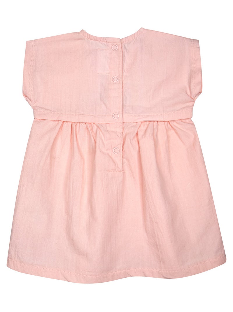 ROBE BLOOMER OPHELIE MANCHES COURTES SUCRE D'ORGE Rose - Kiabi