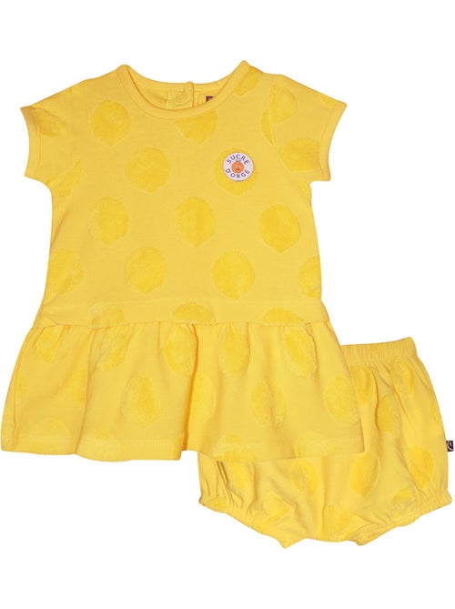 ROBE BLOOMER RADJA MAILLE MANCHES COURTES BEBE - Kiabi