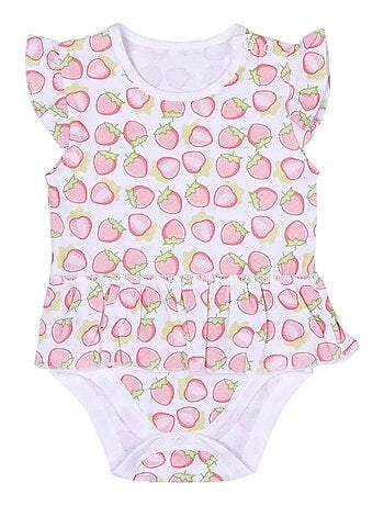Robe body et chapeau , Fraise Kitikate