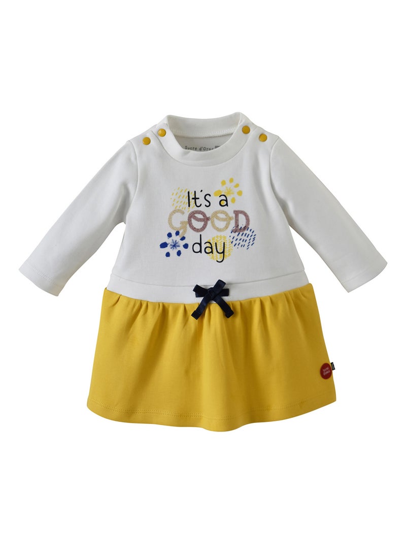 ROBE BOHEME 100 COTON Jaune - Kiabi
