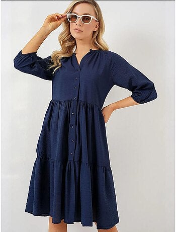 Robe boutonnée à manches courtes bdart