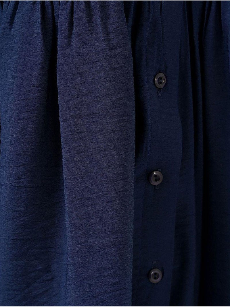 Robe boutonnée à manches courtes bdart Bleu marine - Kiabi