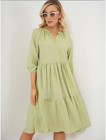 Robe boutonnée à manches courtes bdart