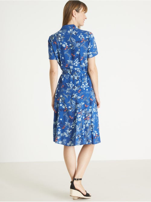 Robe boutonnée col chemisier - DAXON - Kiabi
