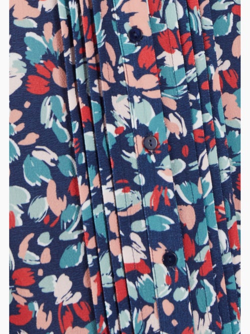 Robe boutonnée crêpe reliéfé - Damart - Kiabi