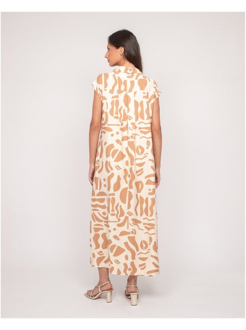 Robe boutonnée longue sans manches ISALINE - Kiabi