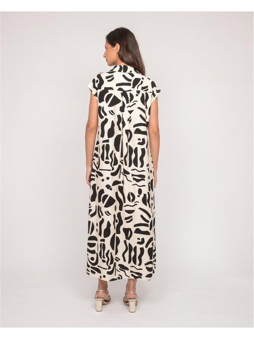 Robe boutonnée longue sans manches ISALINE - Kiabi