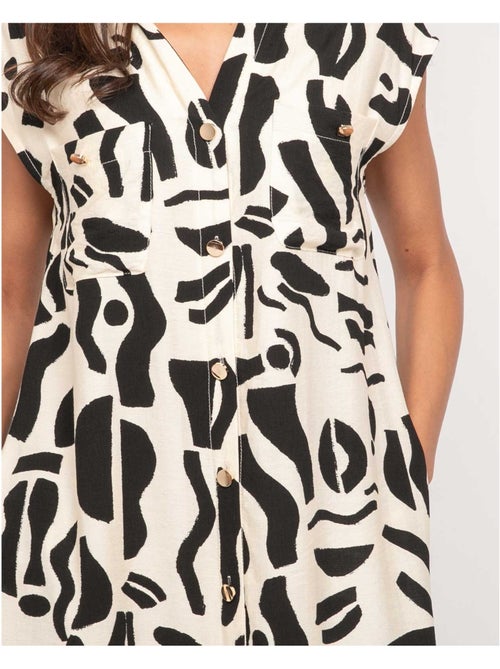 Robe boutonnée longue sans manches ISALINE - Kiabi