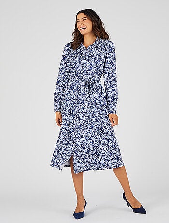 Robe boutonnée maille chaude - Damart