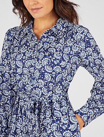 Robe boutonnée maille chaude - Damart