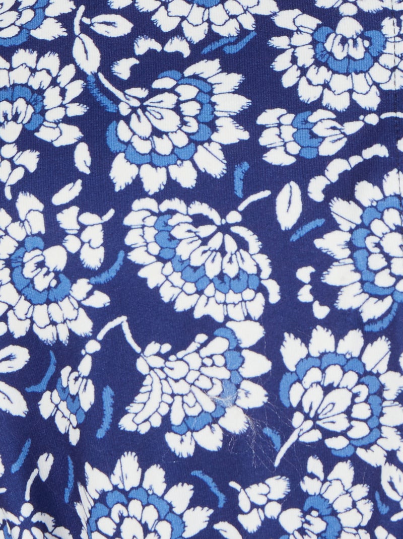 Robe boutonnée maille chaude - Damart Bleu - Kiabi