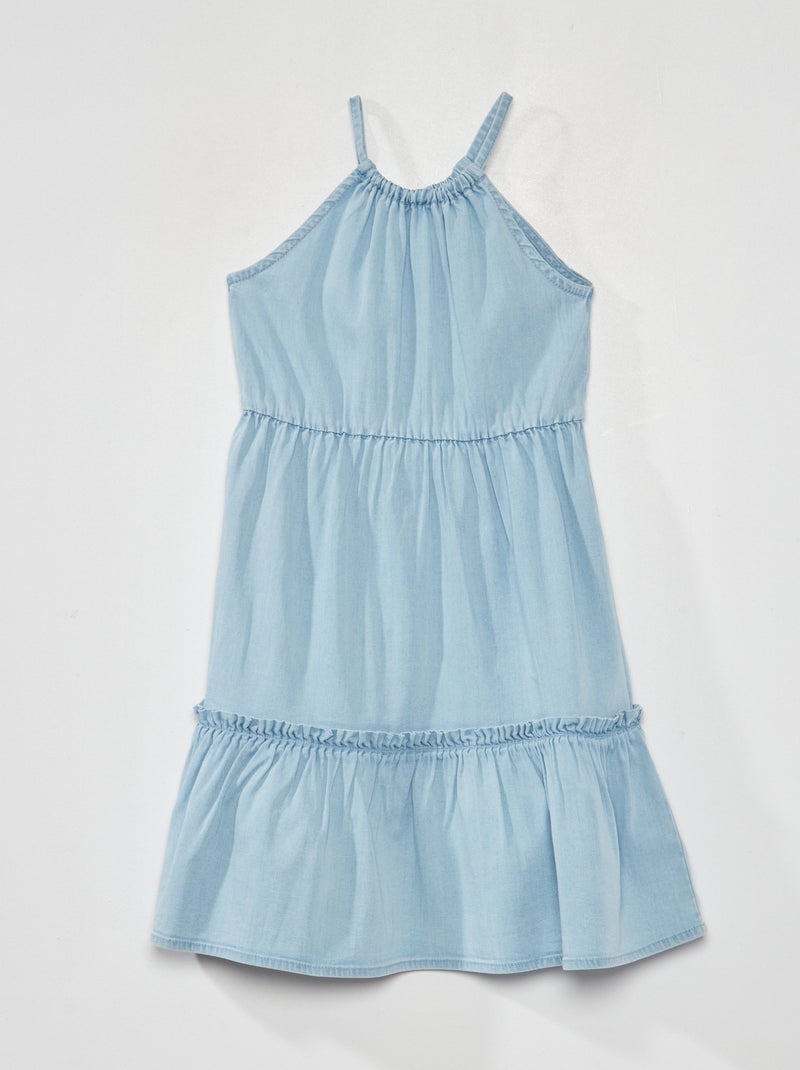 Robe bretelles mi-longue Bleu - Kiabi