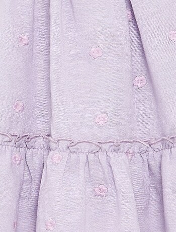 Robe brodée sans manches