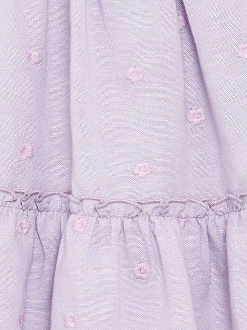 Robe brodée sans manches - Kiabi