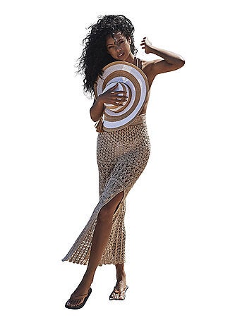 Robe bustier de plage convertible jupe longue crochet COMPLEMENTOS