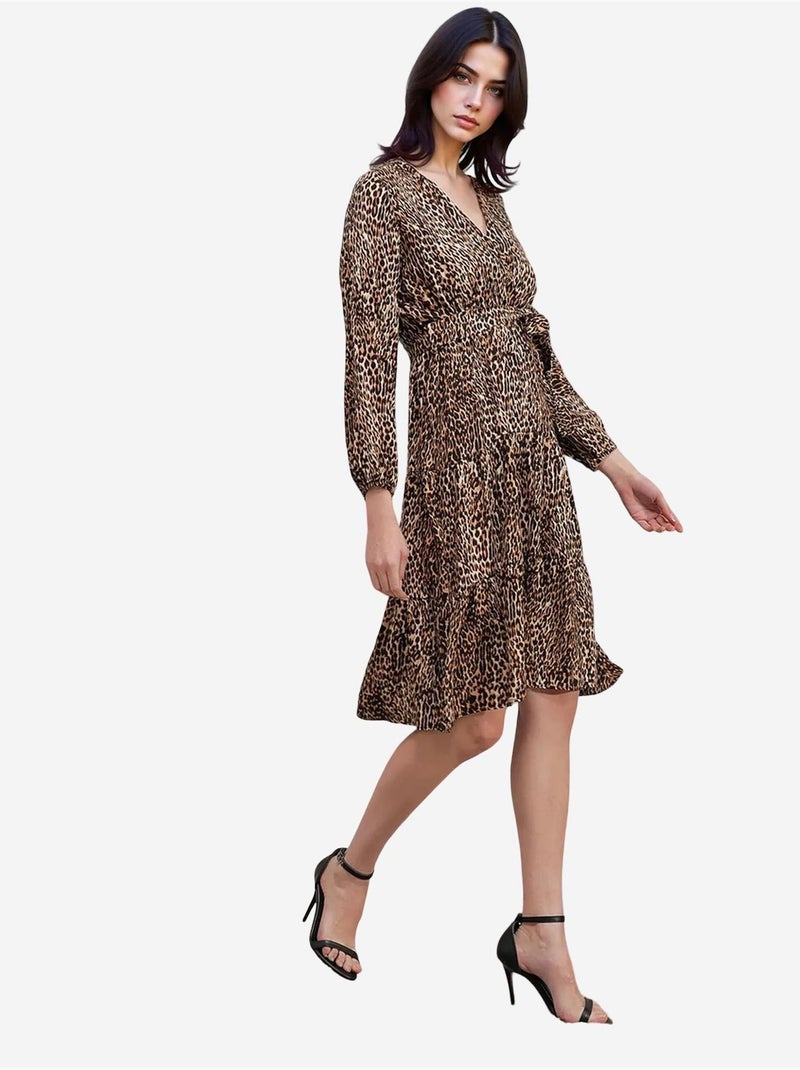Robe cache-cœur bdart Beige argile - Kiabi