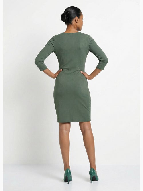 Robe cache coeur jersey cotelé Essentiel - Afibel - Kiabi