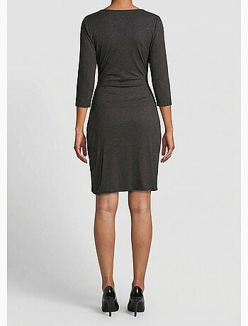 Robe cache coeur jersey cotelé Essentiel - Afibel