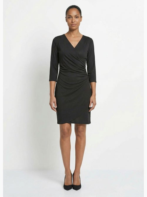 Robe cache coeur jersey cotelé Essentiel - Afibel - Kiabi