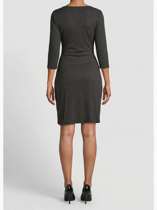 Robe cache coeur jersey cotelé Essentiel - Afibel - Kiabi