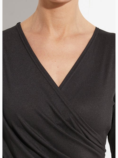 Robe cache coeur jersey cotelé Essentiel - Afibel - Kiabi