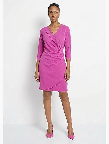 Robe cache coeur jersey cotelé Essentiel - Afibel