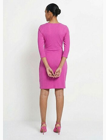 Robe cache coeur jersey cotelé Essentiel - Afibel