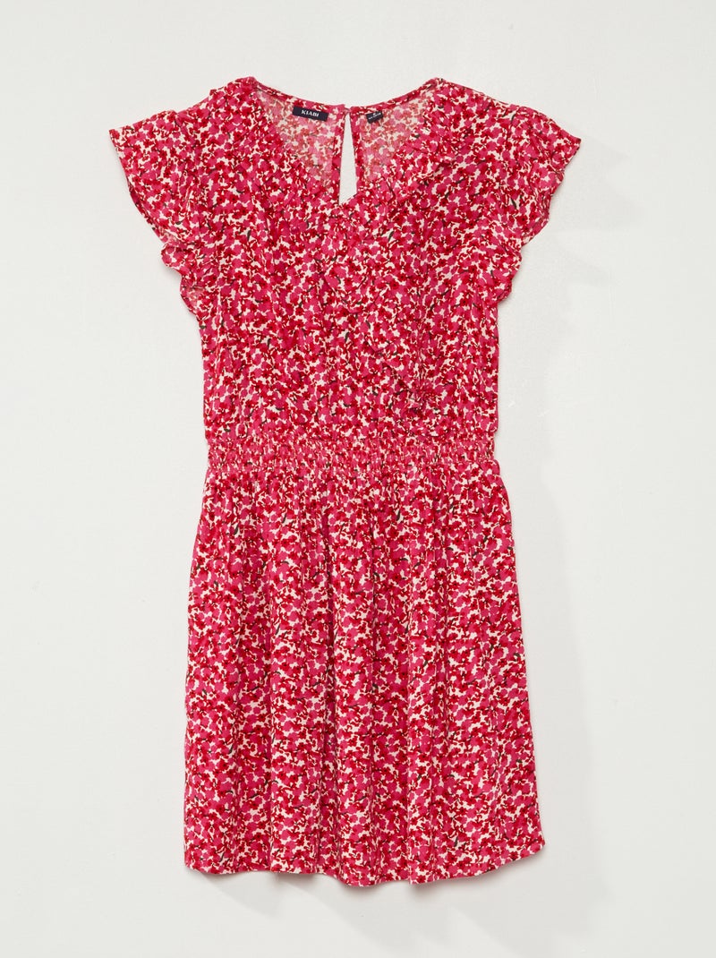 Robe cache-cœur Rose - Kiabi