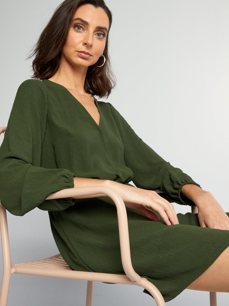 Robe cache-coeur Vert - Kiabi