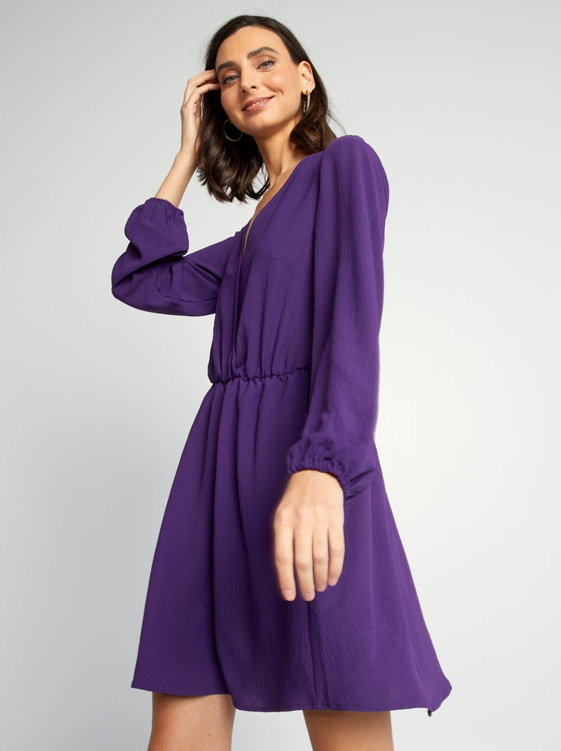 Robe cache-coeur Violet - Kiabi