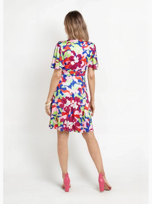 Robe cache-c¿ur manches papillon motif arty - Afibel - Kiabi Robe cache-c¿ur manches papillon motif arty - Afibel - Kiabi