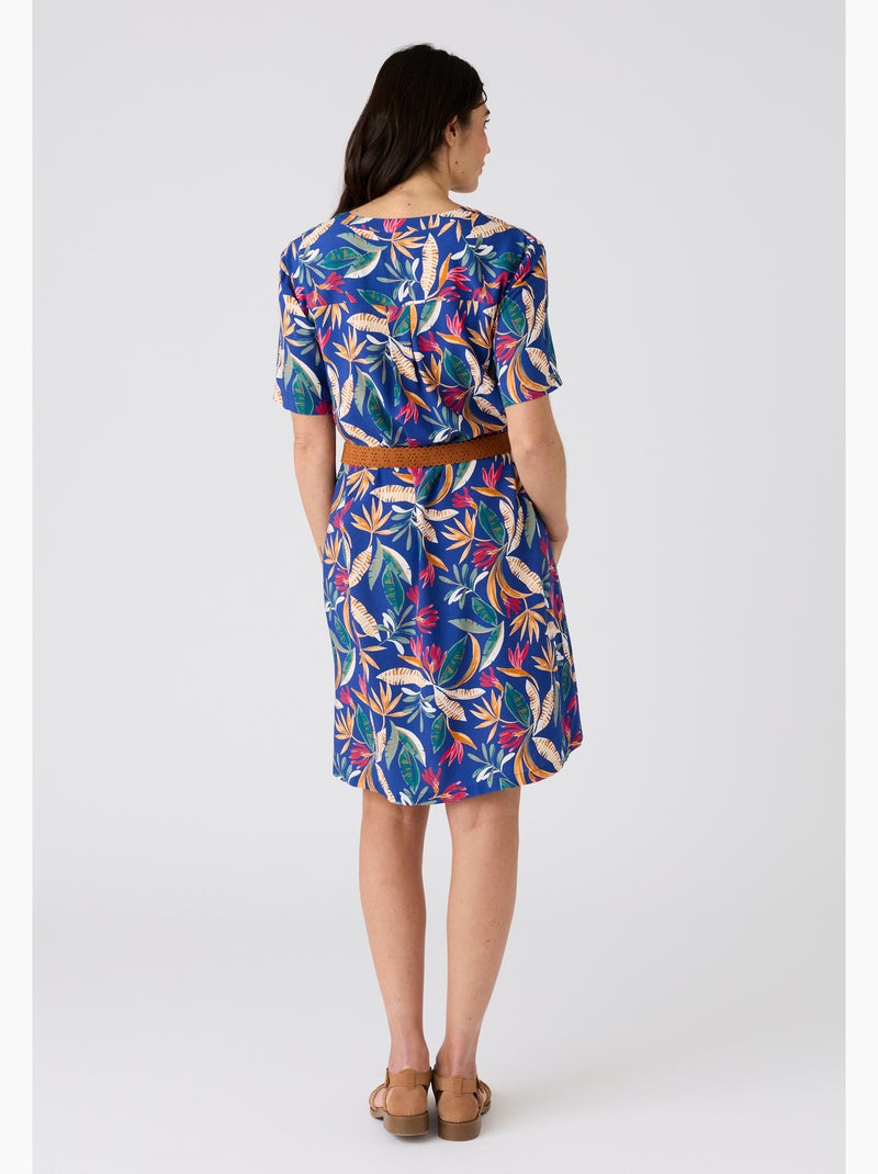 Robe caftan Climatyl - Damart Bleu - Kiabi