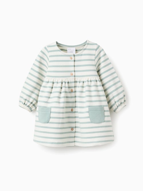 Robe Cardigan Rayée - Kiabi