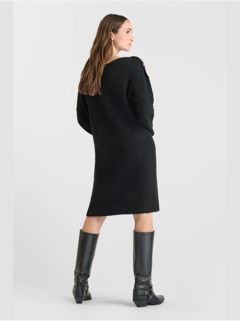 Robe CARMENA droite 'Le Temps Des Cerises' Noir - Kiabi