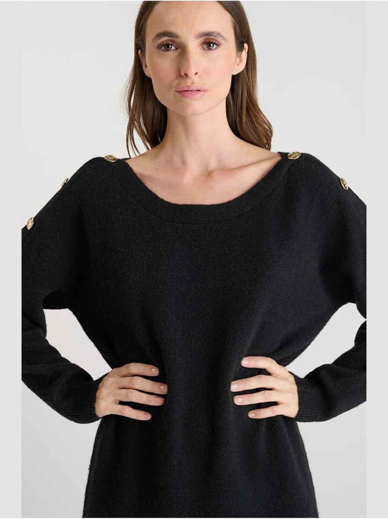 Robe CARMENA droite 'Le Temps Des Cerises' Noir - Kiabi