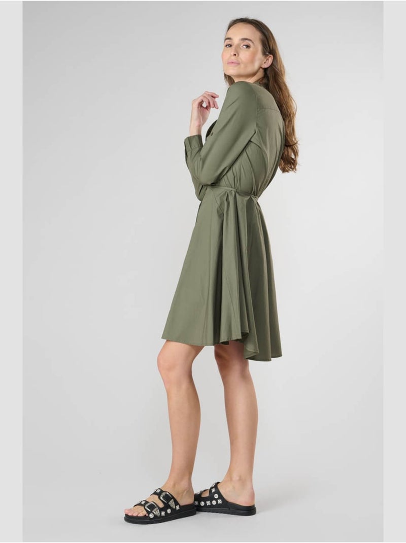 Robe CATLEYA evasée, patineuse 'Le Temps Des Cerises' Vert - Kiabi