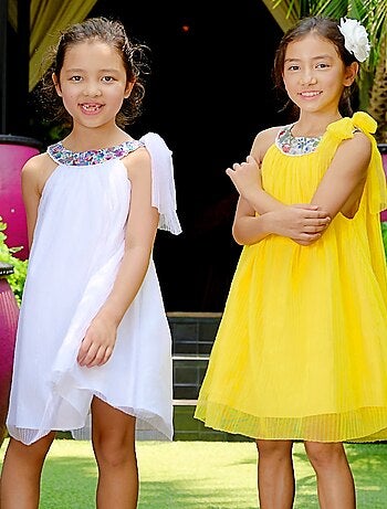 Robe Cérémonie à Col Fleuri ALIZEE - La Faute à Voltaire