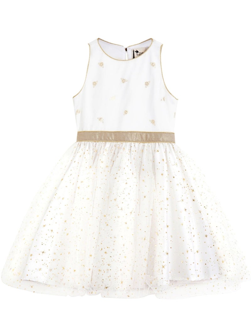 Robe Cérémonie   Abeilles   HEPBURN - La Faute à Voltaire Blanc - Kiabi
