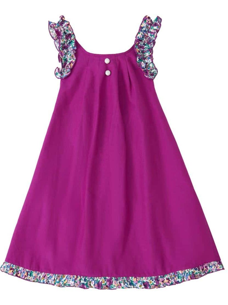 Robe Cérémonie   avec Noeud Amovible  ANAIS - La Faute à Voltaire Violet - Kiabi