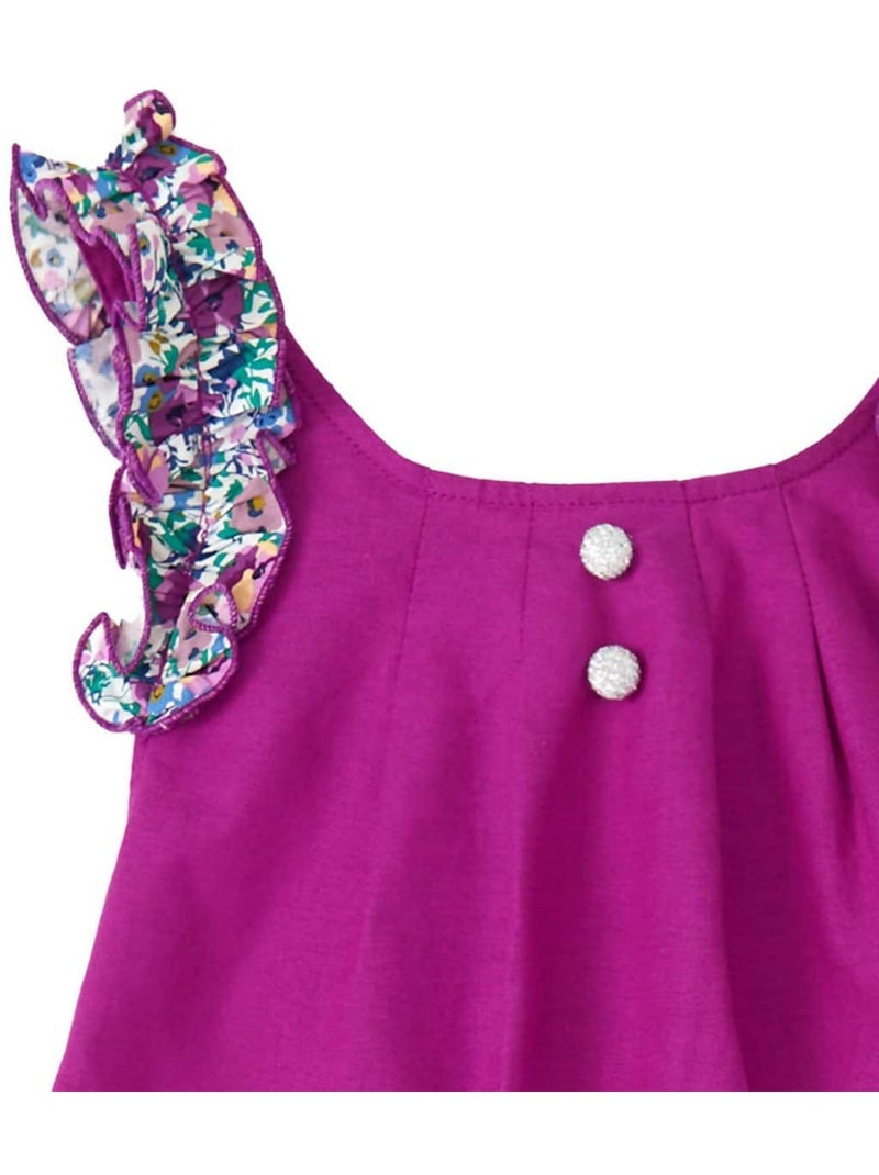 Robe Cérémonie   avec Noeud Amovible  ANAIS - La Faute à Voltaire Violet - Kiabi