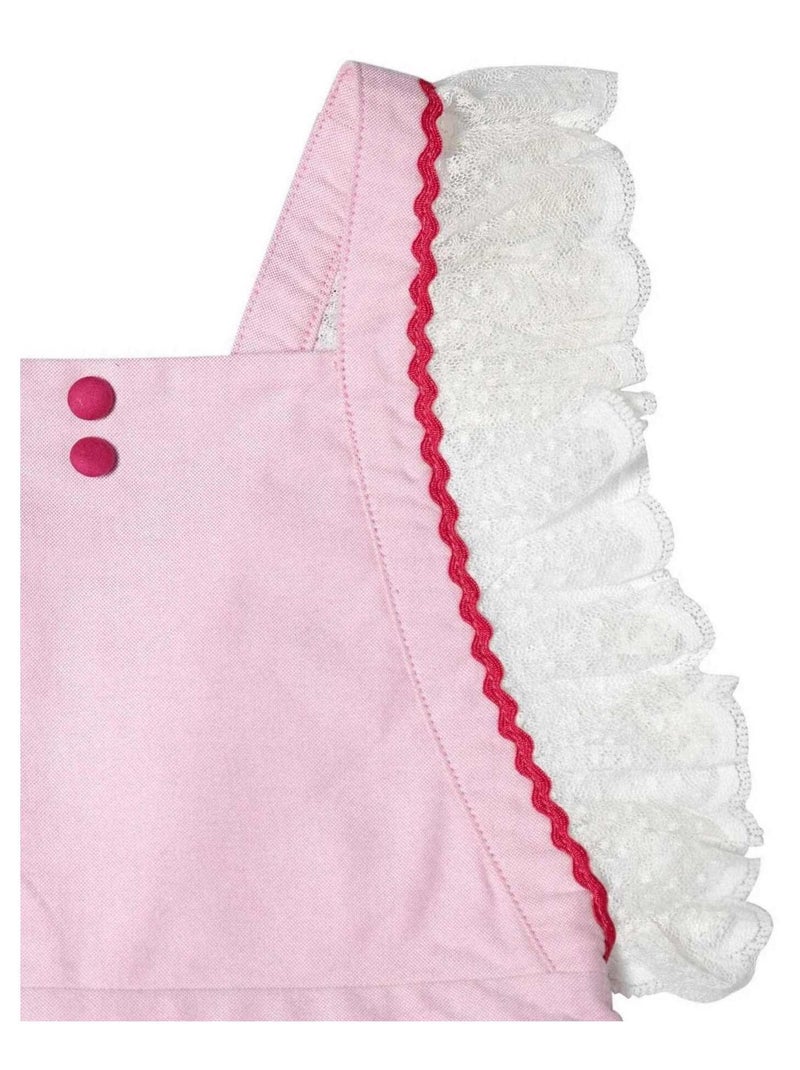 Robe Cérémonie Bohème   avec Fine Dentelle  LILI - La Faute à Voltaire Rose - Kiabi
