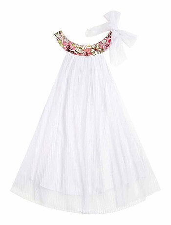 Robe Cérémonie Bohème Fleurie ALIZEE - La Faute à Voltaire