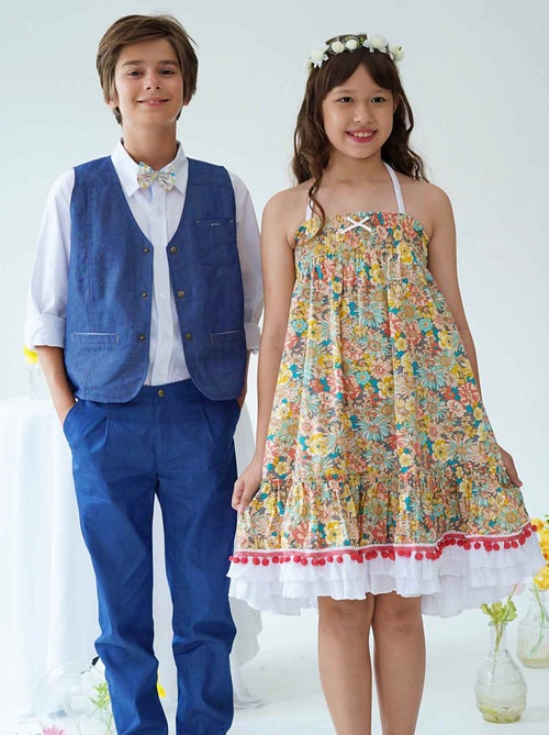 Robe Cérémonie Bohème   Fleurie Liberty   ESMERALDA - La Faute à Voltaire - Kiabi