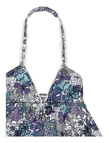 Robe Cérémonie Bohème Fleurie Liberty EUGENIE - La Faute à Voltaire