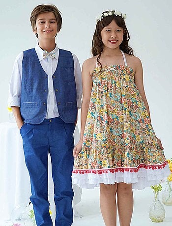 Robe Cérémonie Bohème Liberty ESMERALDA - La Faute à Voltaire