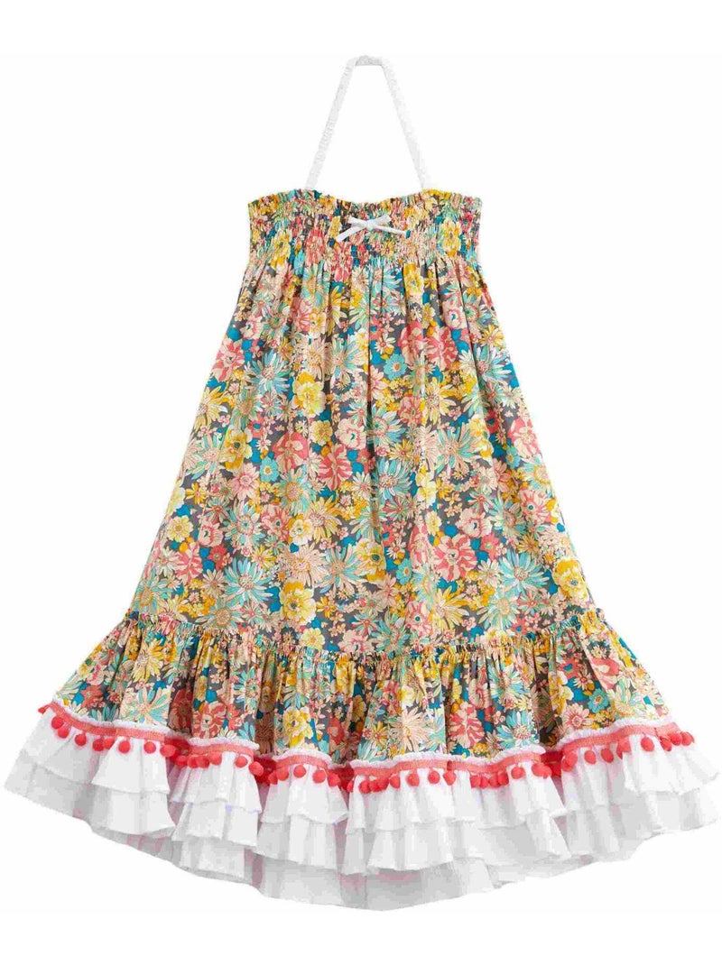 Robe Cérémonie Bohème  Liberty   ESMERALDA - La Faute à Voltaire Orange - Kiabi
