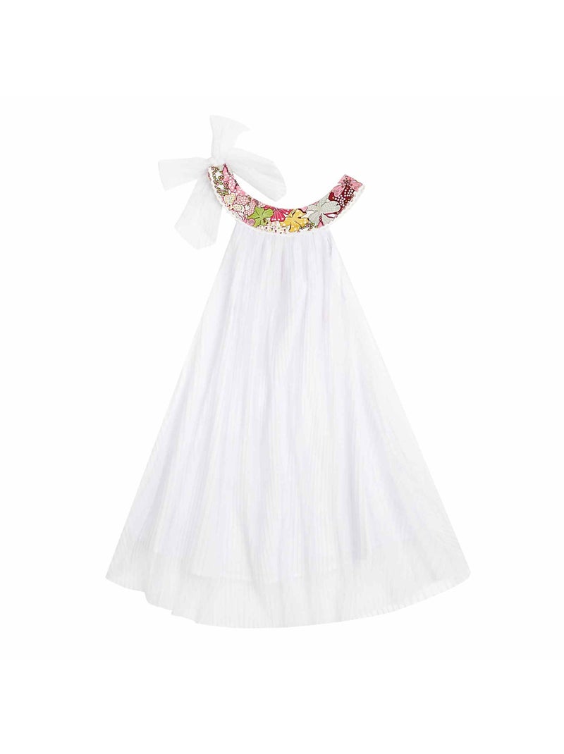 Robe Cérémonie   Col Liberty    ALIZEE - La Faute à Voltaire Blanc Rose - Kiabi