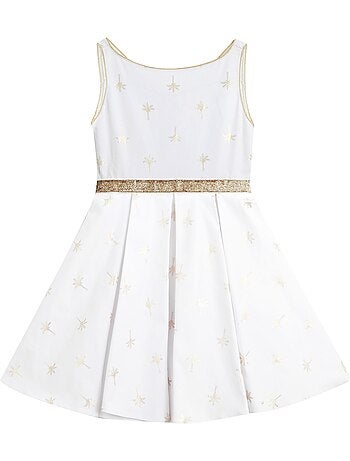 Robe Cérémonie Coton et Col Bateau HEPBURN - La Faute à Voltaire