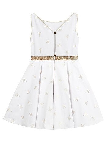 Robe Cérémonie Coton et Col Bateau HEPBURN - La Faute à Voltaire