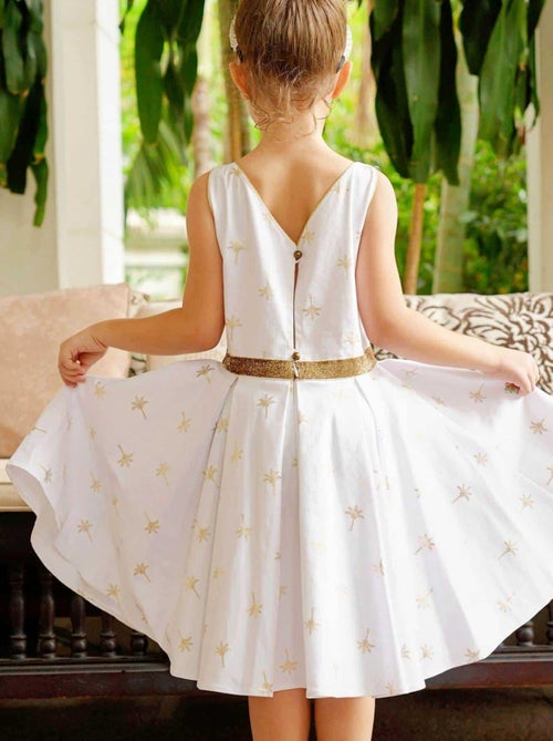 Robe Cérémonie  Coton  et  Col Bateau  HEPBURN - La Faute à Voltaire - Kiabi